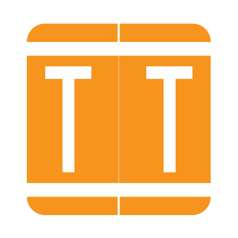 GBS Alpha "T" Labels, 1.3" x 1-1/4" Laminated- Pack of 200