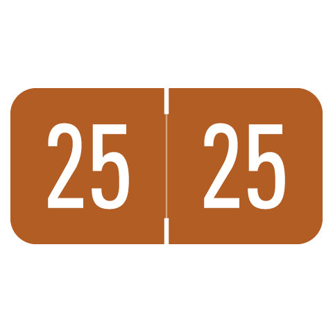 GBS/VRE Year 25 Labels, 3/4" X 1-1/2" - Roll of 500