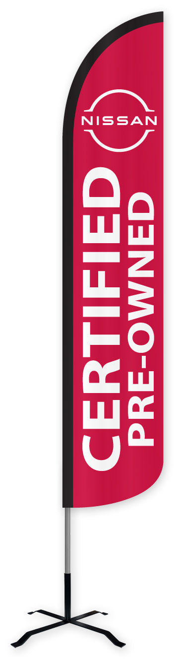 Nissan Certified Pre-Owned Wind-Free Feather Flag