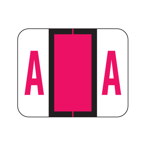 Tab 1283 "A" Labels 1" X 1-1/4" Vinyl- Roll of 500