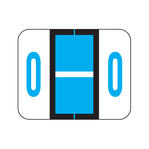 Tab 1283 "O" Labels 1" X 1-1/4" Vinyl- Roll of 500