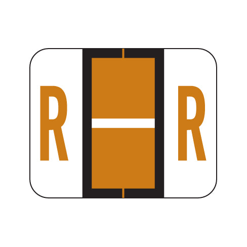 Tab 1283 "R" Labels 1" X 1-1/4" Vinyl- Roll of 500