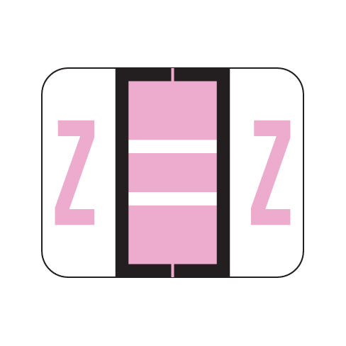 Tab 1283 "Z" Labels 1" X 1-1/4" Vinyl- Roll of 500