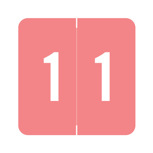 Acme Numeric "1" Labels 1-1/2" X 1-1/2" Laminated- Roll of 500