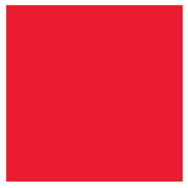 Ames Solid Red Labels, Unlaminated Stock, 1-7/8" X 1-7/8"- Roll of 500