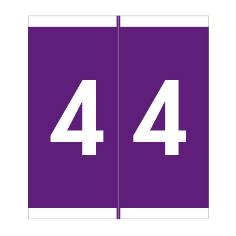Barkley NAVM "4" Labels 1-11/16" X 1-1/2" Laminated- Roll of 500