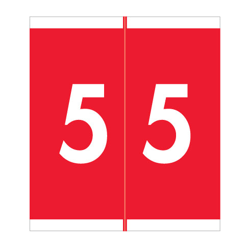 Barkley NAVM "5" Labels 1-11/16" X 1-1/2" Laminated- Roll of 500