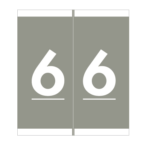 Barkley NAVM "6" Labels 1-11/16" X 1-1/2" Laminated- Roll of 500