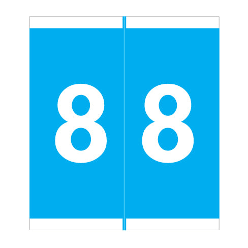 Barkley NAVM "8" Labels 1-11/16" X 1-1/2" Laminated- Roll of 500