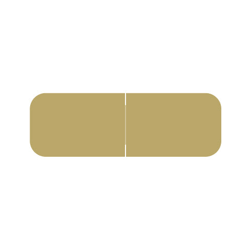 Barkley Solid Gold Labels, Laminated, 1/2" X 1-1/2"- Roll of 500
