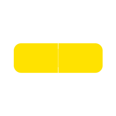 Barkley Solid Yellow Labels, Laminated 1/2" X 1-1/2"- Roll of 500