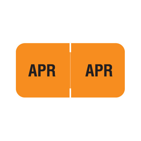 Barkley FMBLM APRIL Month Labels 3/4" X 1-1/2" Laminated - Roll of 250