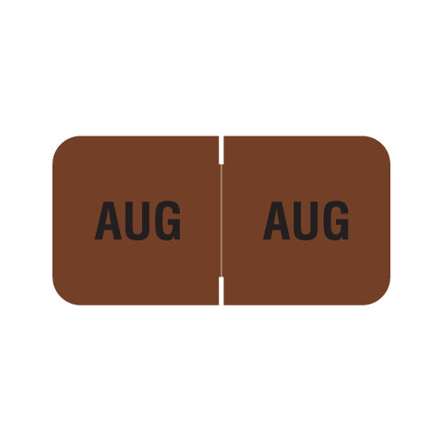 Barkley FMBLM AUGUST Month Labels 3/4" X 1-1/2" Laminated - Roll of 250