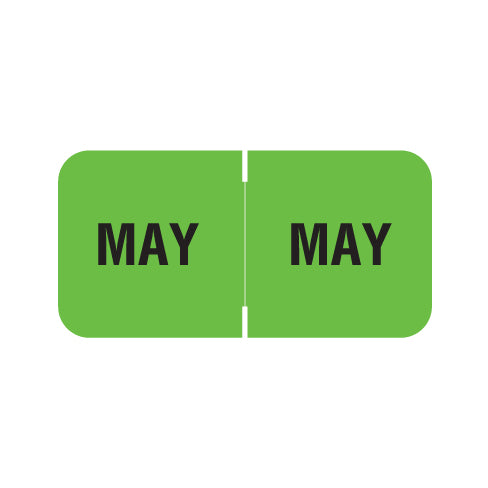 Barkley FMBLM MAY Month Labels 3/4" X 1-1/2" Laminated - Roll of 250