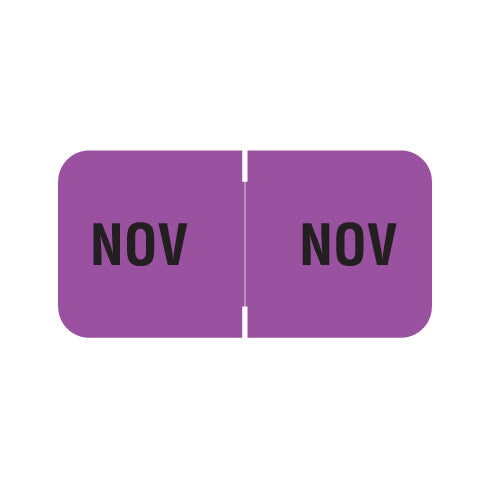 Barkley FMBLM NOVEMBER Month Labels 3/4" X 1-1/2" Laminated - Roll of 250