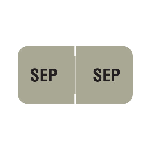 Barkley FMBLM SEPTEMBER Month Labels 3/4" X 1-1/2" Laminated - Roll of 250