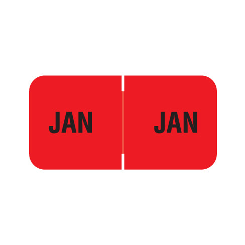 Barkley FMBLM JANUARY Month Labels 3/4" X 1-1/2" Laminated - Roll of 250
