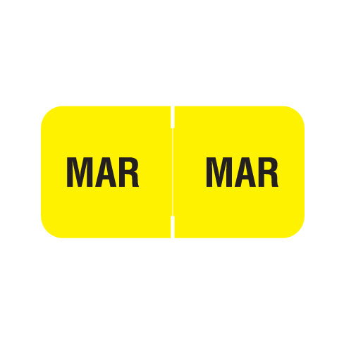 Barkley FMBLM MARCH Month Labels 3/4" X 1-1/2" Laminated - Roll of 250