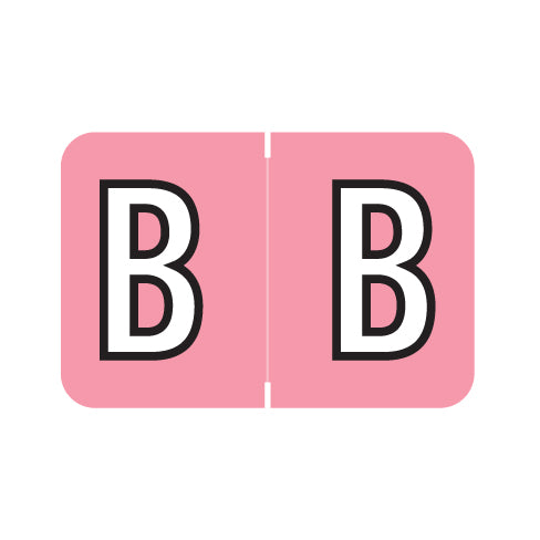 Barkley ABKM Alpha "B" Labels 1" X 1-1/2" Laminated- Roll of 500