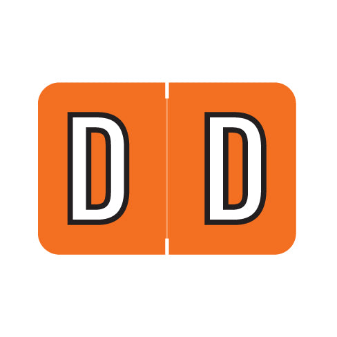Medical Arts Press - Barkley Alpha "D" Labels, 1" X 1-1/2" Laminated- Pack of 126