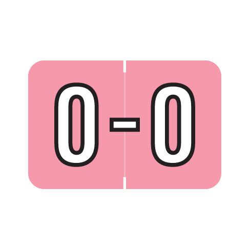 Barkley ABKM Alpha "O" Labels, 1" X 1-1/2" Laminated- Pack of 225