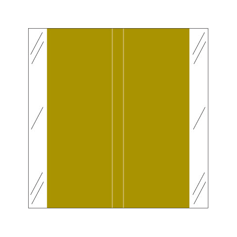 Tabbies 11600 Solid Gold Labels 1-1/2" X 1-1/2" Laminated- Roll of 500