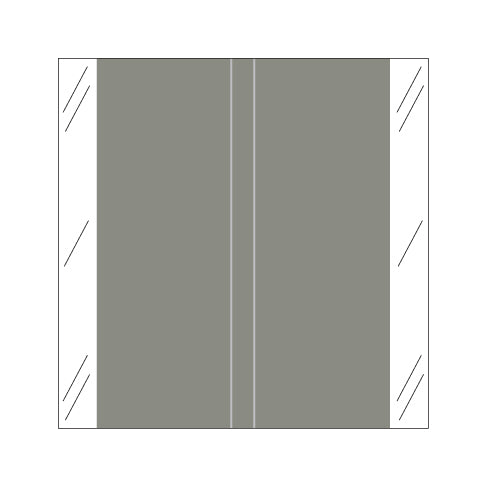 Tabbies 11600 Solid Gray Labels 1-1/2" X 1-1/2" Laminated- Roll of 500