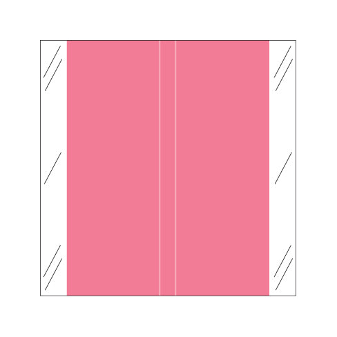Tabbies 11600 Solid Pink Labels 1-1/2" X 1-1/2" Laminated- Roll of 500