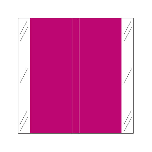 Tabbies 11600 Solid Violet Labels 1-1/2" X 1-1/2" Laminated- Roll of 500