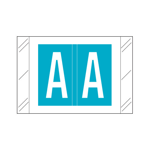 Col'R'Tab 12000 Alpha "A" Labels 1" X 1-1/2" Laminated- Roll of 500