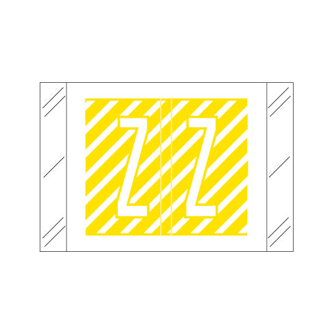Col'R'Tab 12000 Alpha "Z" Labels 1" X 1-1/2" Laminated- Roll of 500