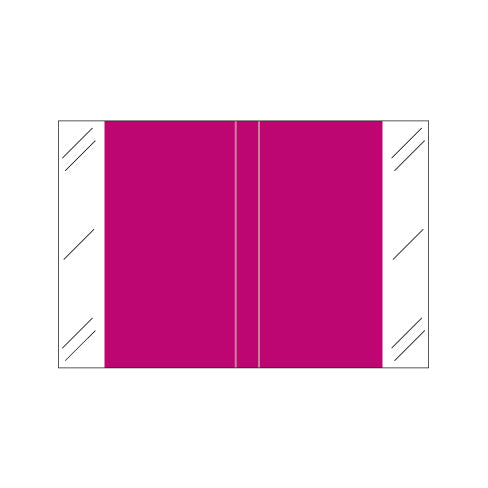 Tabbies 11100 Solid Violet Labels 1" X 1-1/2" Laminated- Roll of 500