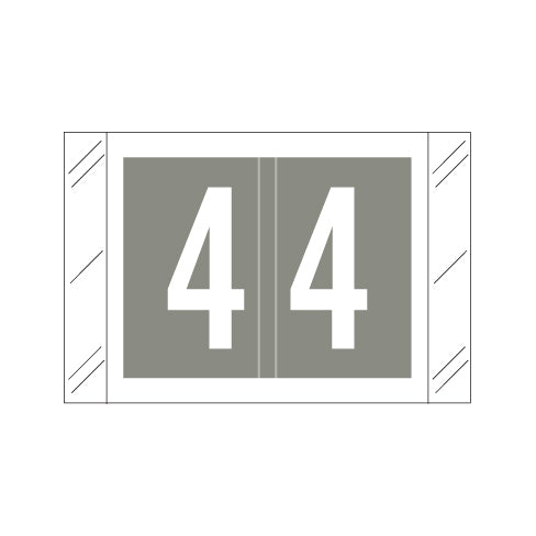Col'R'Tab 11000 "4" Labels  1" X 1-1/2" Laminated- Roll of 500