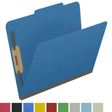 25 Pt. Pressboard Classification Folders, 2/5 Cut ROC Top Tab, Letter Size, Fastener Pos. 1 & 3, 2" Exp. (Box of 25)