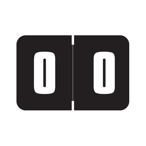 Digi Color "0" Labels 1" X 1-1/2" Laminated- Roll of 250