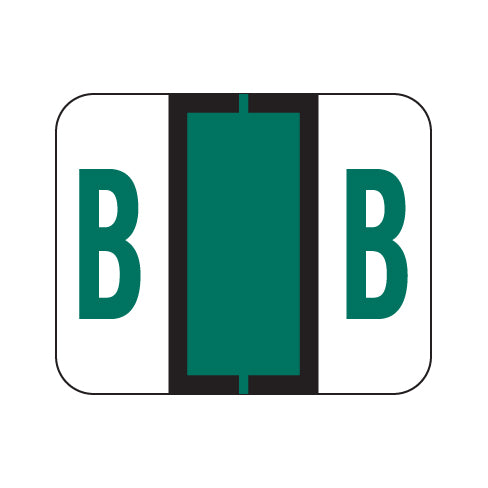 File Doctor "B" Labels 1" X 1-1/4" Vinyl- Roll of 500