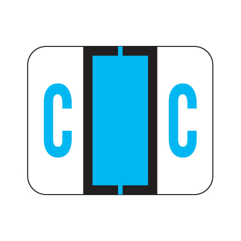 File Doctor "C" Labels 1" X 1-1/4" Vinyl- Roll of 500