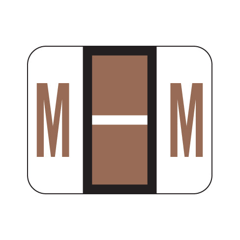 File Doctor "M" Labels 1" X 1-1/4" Vinyl- Roll of 500