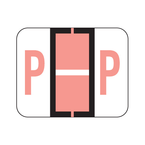 File Doctor "P" Labels 1" X 1-1/4" Vinyl- Roll of 500