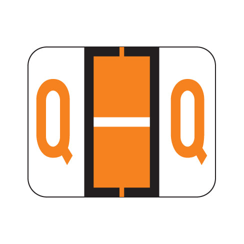 File Doctor "Q" Labels 1" X 1-1/4" Vinyl- Roll of 500