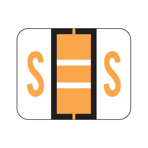 File Doctor "S" Labels 1" X 1-1/4" Vinyl- Roll of 500
