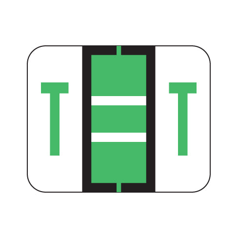 File Doctor "T" Labels 1" X 1-1/4" Vinyl- Roll of 500
