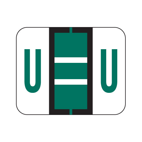 File Doctor "U" Labels 1" X 1-1/4" Vinyl- Roll of 500
