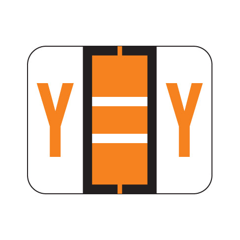 File Doctor "Y" Labels 1" X 1-1/4" Vinyl- Roll of 500