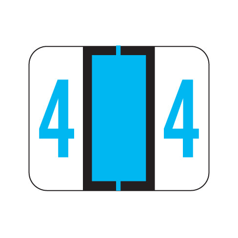 File Doctor "4" Labels 1" X 1-1/4" Vinyl- Roll of 500