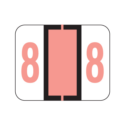 File Doctor "8" Labels 1" X 1-1/4" Vinyl- Roll of 500