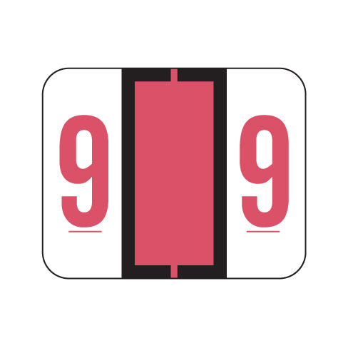 File Doctor "9" Labels 1" X 1-1/4" Vinyl- Roll of 500