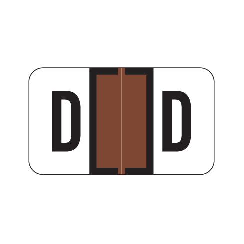 Jeter 2800 "D" Labels 15/16" X 1-5/8" Laminated- Roll of 500