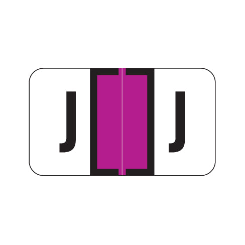 Jeter 2800 "J" Labels 15/16" X 1-5/8" Laminated- Roll of 500
