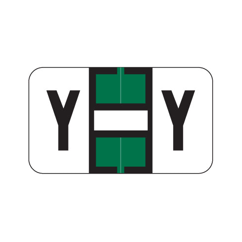 Jeter 2800 "Y" Labels 15/16" X 1-5/8" Laminated- Roll of 500